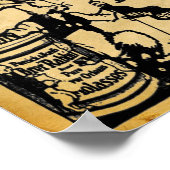 Vintage Kaninchenfische New Orleans Print Poster (Ecke)