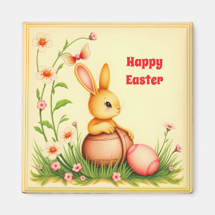 Vintage Kaninchenherstellung zu Ostern Magnet
