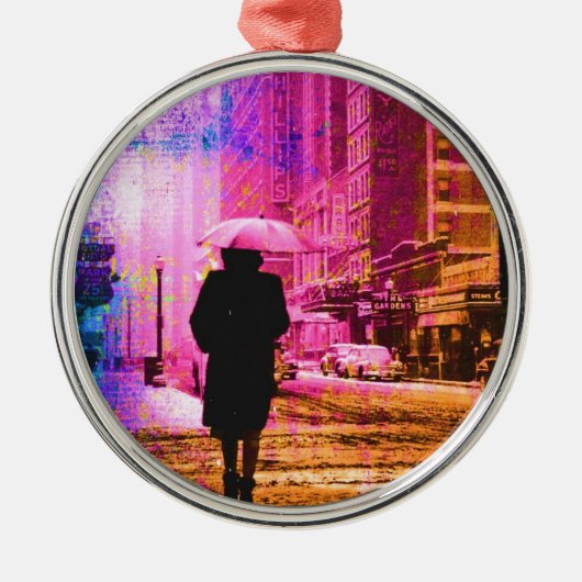 Vintage Kansas City Ornament Aus Metall (Vorne)