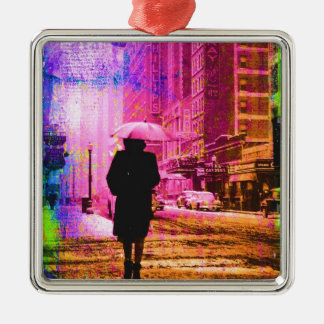 Vintage Kansas City Silbernes Ornament