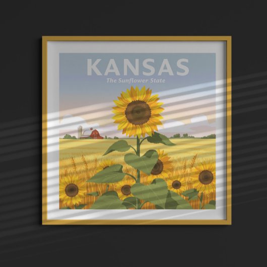 Vintage Kansas Poster