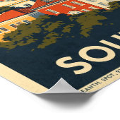 Vintage Kapstadt-Reise Poster (Ecke)