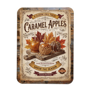 Vintage-Karamelläpfel Herbstliche Segnungen Magnet