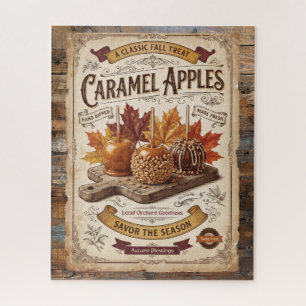 Vintage-Karamelläpfel Herbstsegen Puzzle
