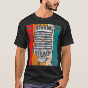 Vintage-Karaoke-Mikrofon-Geschenk T-Shirt