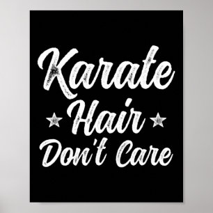 Vintage Karate Hair Funny Martial Arts egal Poster