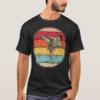Vintage Karate-Kick Retro-Marktkunst T-Shirt
