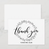 Vintage Karettwohnung Vielen Dank Dankeskarte (Vorne/Hinten)