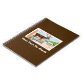 Vintage Karibik (Rentier) und Arktis Fox Notizblock (Linke Seite)