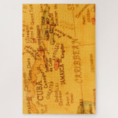 Vintage Karibikkarte Jamaica Jigsaw Puzzle (Vertikal)