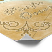 Vintage Karibikkarte Poster (Ecke)