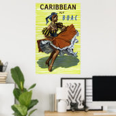 Vintage Karibikreise Poster (Heimbüro)