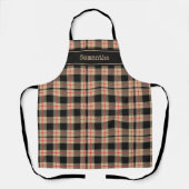 Vintage Karierte Rustikale Schürze (Vorderseite)