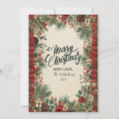 Vintage Karierte Weihnachten (Vorderseite)