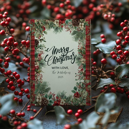 Vintage Karierte Weihnachten