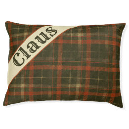 Vintage Karierte Weihnachten Haustierbett