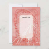 Vintage Karnevals-Einladung Einladung (Rückseite)