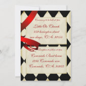 Vintage Karnevalshochzeitseinladung 4 der großen Einladung (Rückseite)