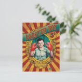 Vintage Karnevalssäule Postkarte (Stehend Vorderseite)