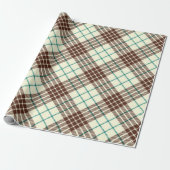 Vintage-Karomuster Geschenkpapier (Ungerollt)