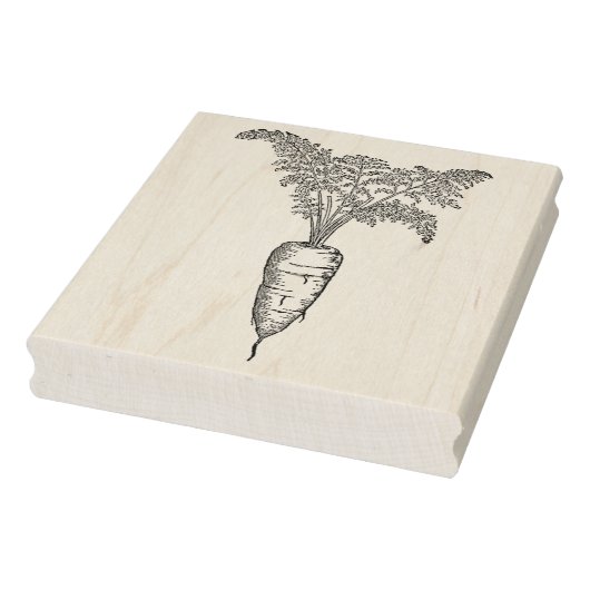 Vintage Karotte Gummistempel (Stempel)