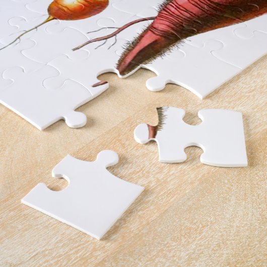 Vintage Karotten-botanischer Druck Puzzle (Seite)