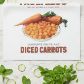 Vintage Karotten Küchentücher (Gefaltet)