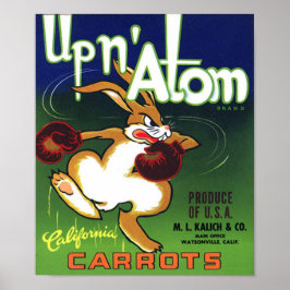 Vintage Karottenkiste Poster