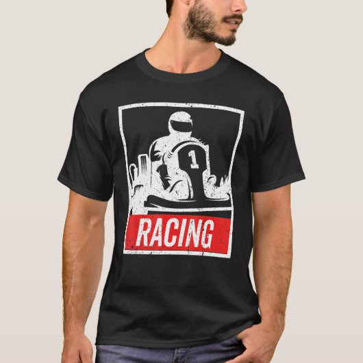 Vintage Kart Racing , Go-Kart T-Shirt (Vorderseite)