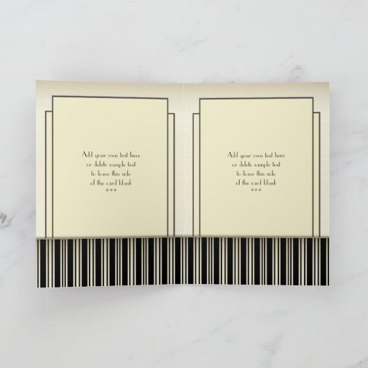 Vintage Karte (Innenseite)