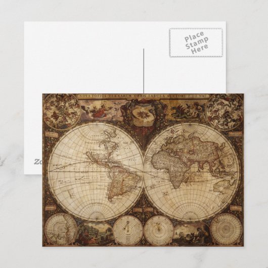 Vintage Karte (Vorne/Hinten)