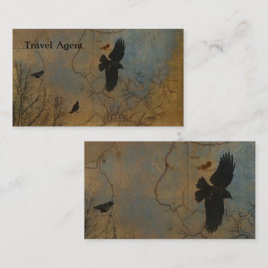 Vintage Karte (Vorne/Hinten)