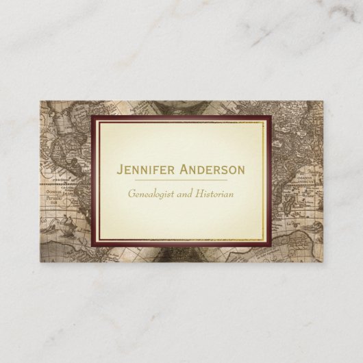 Vintage Karte (Vorderseite)