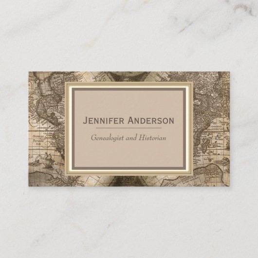 Vintage Karte (Vorderseite)