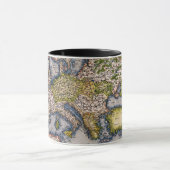 Vintage Karte 1572 von Europa-Tasse Tasse (Zentrum)
