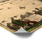 Vintage Karte 1688 Afrika Poster (Ecke)