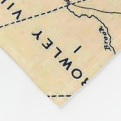 Vintage Karte 1692 von Salem Massachusetts (1866) Fleecedecke (Ecke)