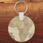 Vintage Karte 1725 für Afrika Schlüsselanhänger (Vorderseite)