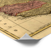 Vintage Karte 1742 Nordafrika Poster (Ecke)