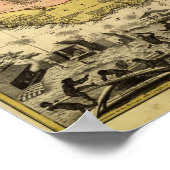 Vintage Karte 1743 Westafrika Poster (Ecke)