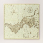 Vintage Karte 1796 Amerikas, Sepia-Version Puzzle (Horizontal)