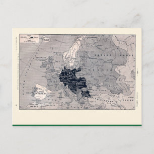 Vintage Karte, 1920, Erster Weltkrieg, Europa Postkarte