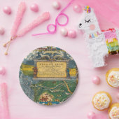 Vintage Karte 1932 Oregon Trail Pappteller (Party)