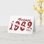 Vintage Karte 1962 (Gelbe Blume)