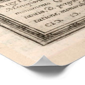 Vintage Karte Aachen Deutschland (1577) Vintage St Poster (Ecke)