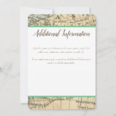 Vintage Karte Abend Einladung (Rückseite)