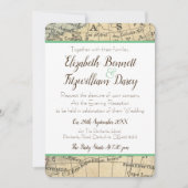 Vintage Karte Abend Einladung (Vorderseite)