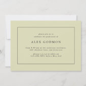 Vintage Karte Abenteuerparty (Rückseite)