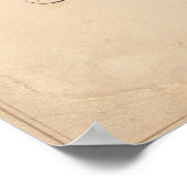 Vintage Karte Afrikas (1831) Poster (Ecke)