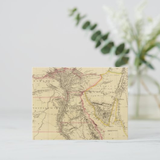 Vintage Karte Ägyptens (1832) (Stehend Vorderseite)